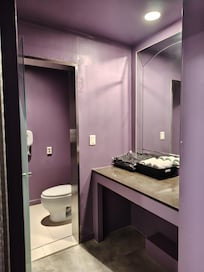 奥がトイレ。左側がバスルーム