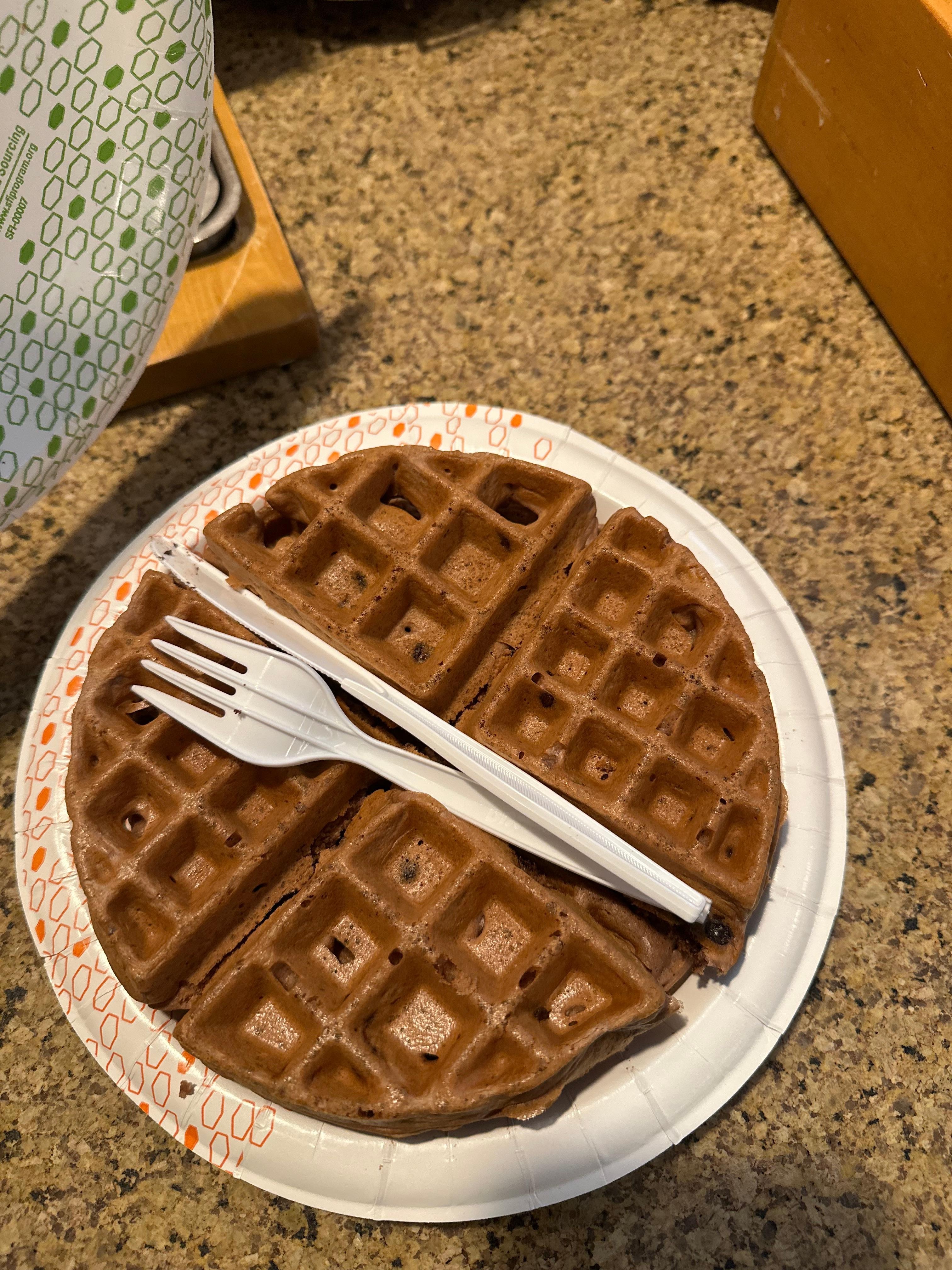 Add some chocolate chips into the mix before “cooking” it!