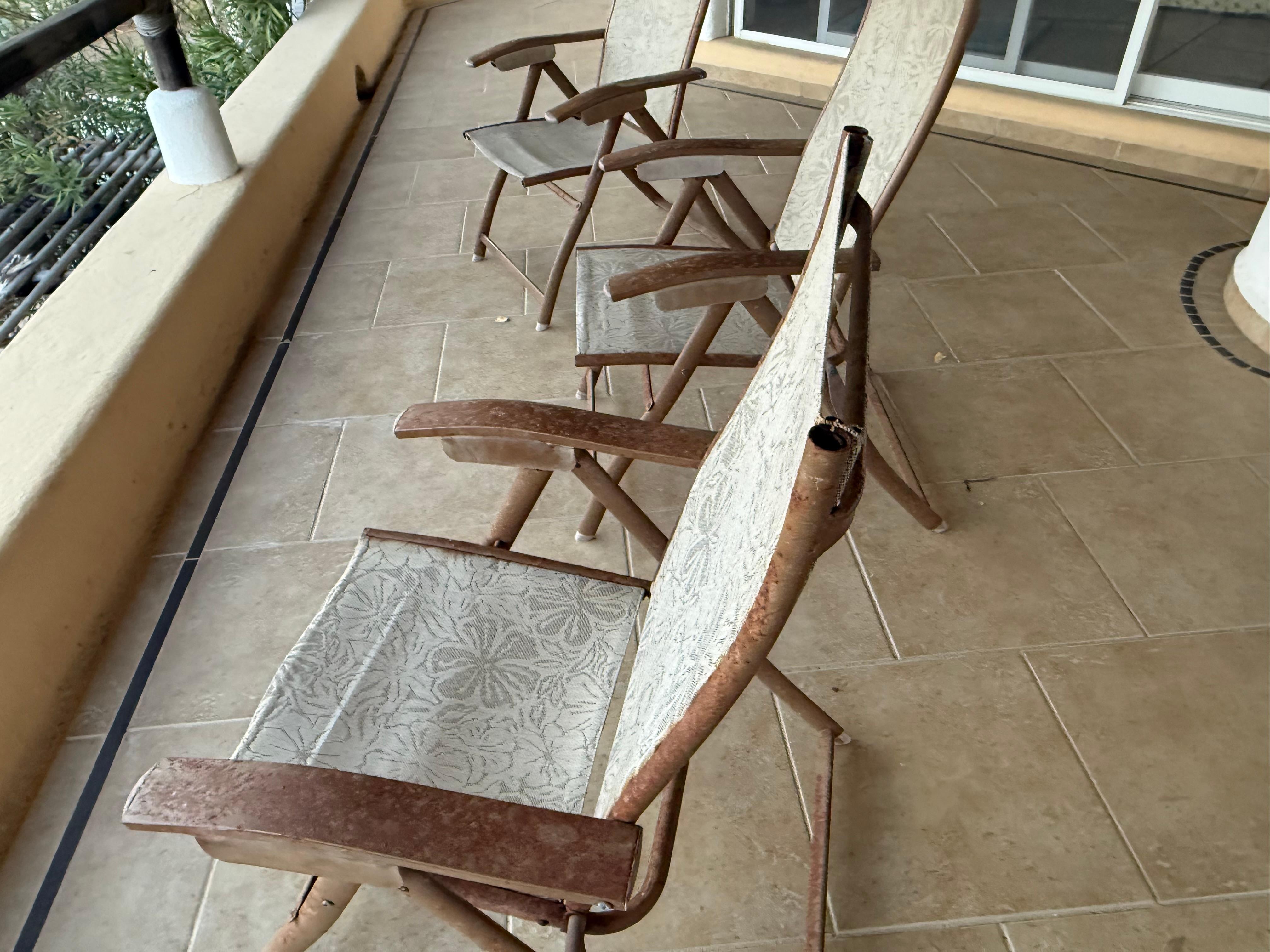 Old deck furniture- falling apart