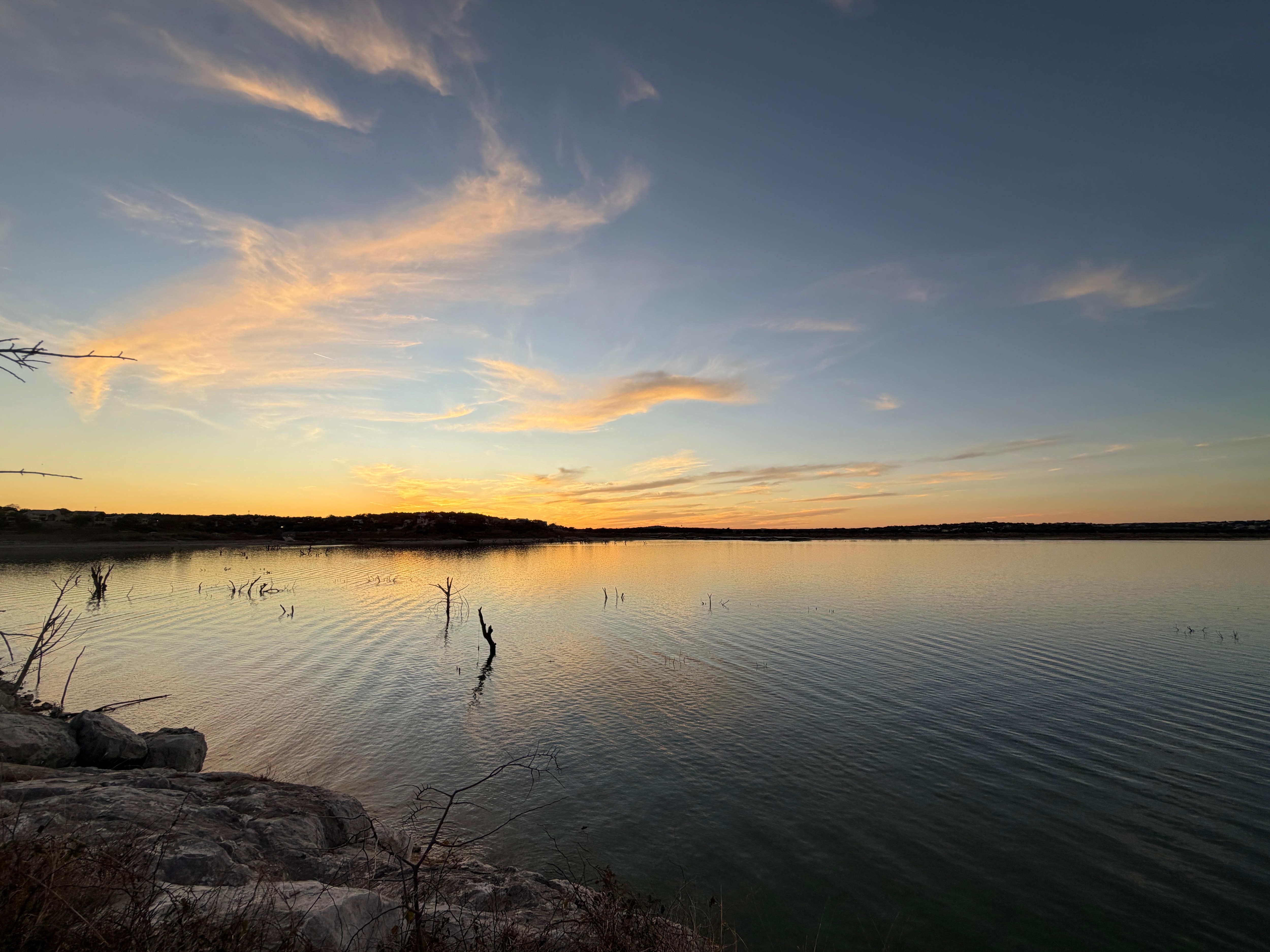 Stairway down to the lake led to an amazing sunset photo capture. 