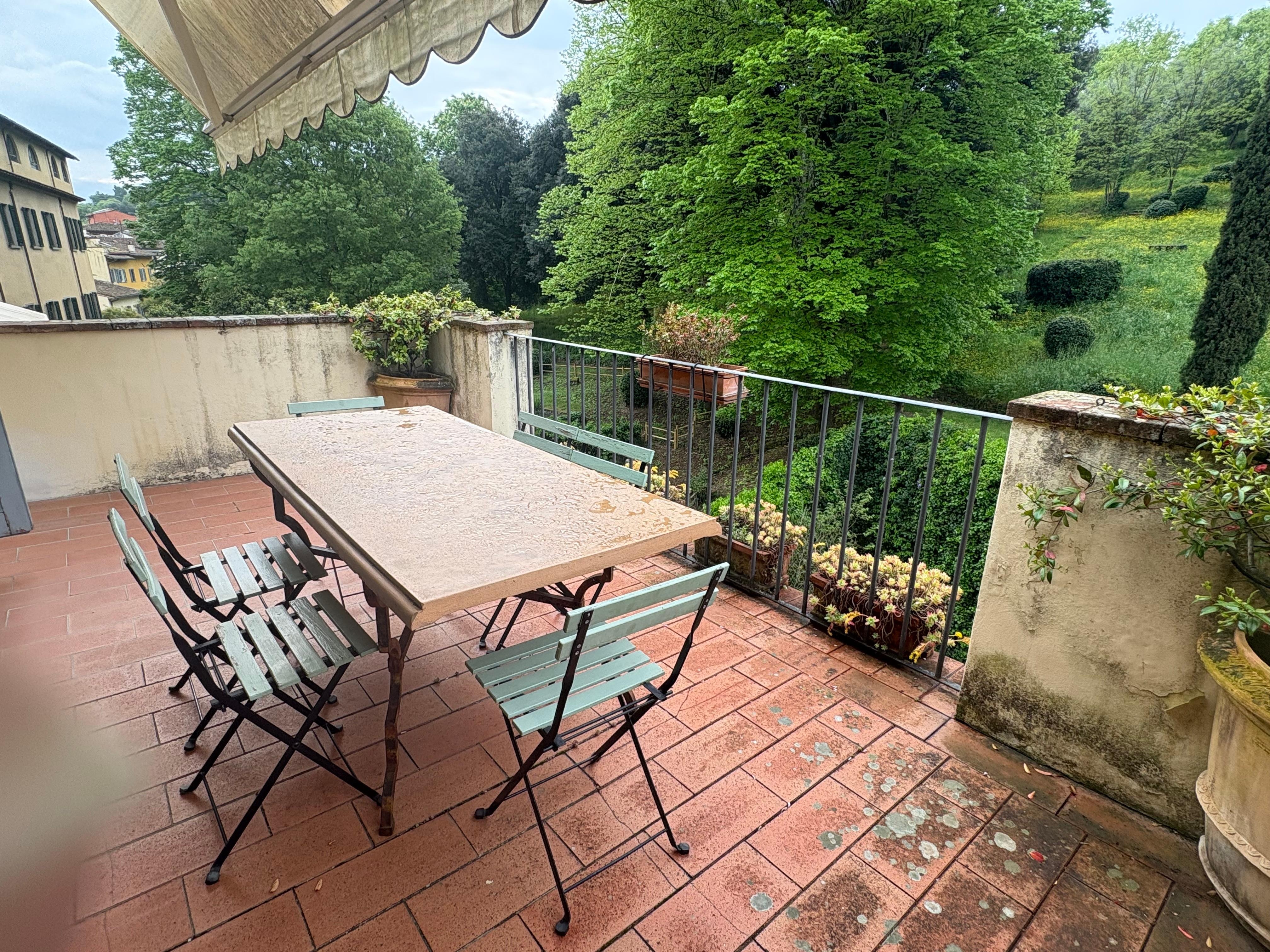 Outdoor terrace with peaceful view