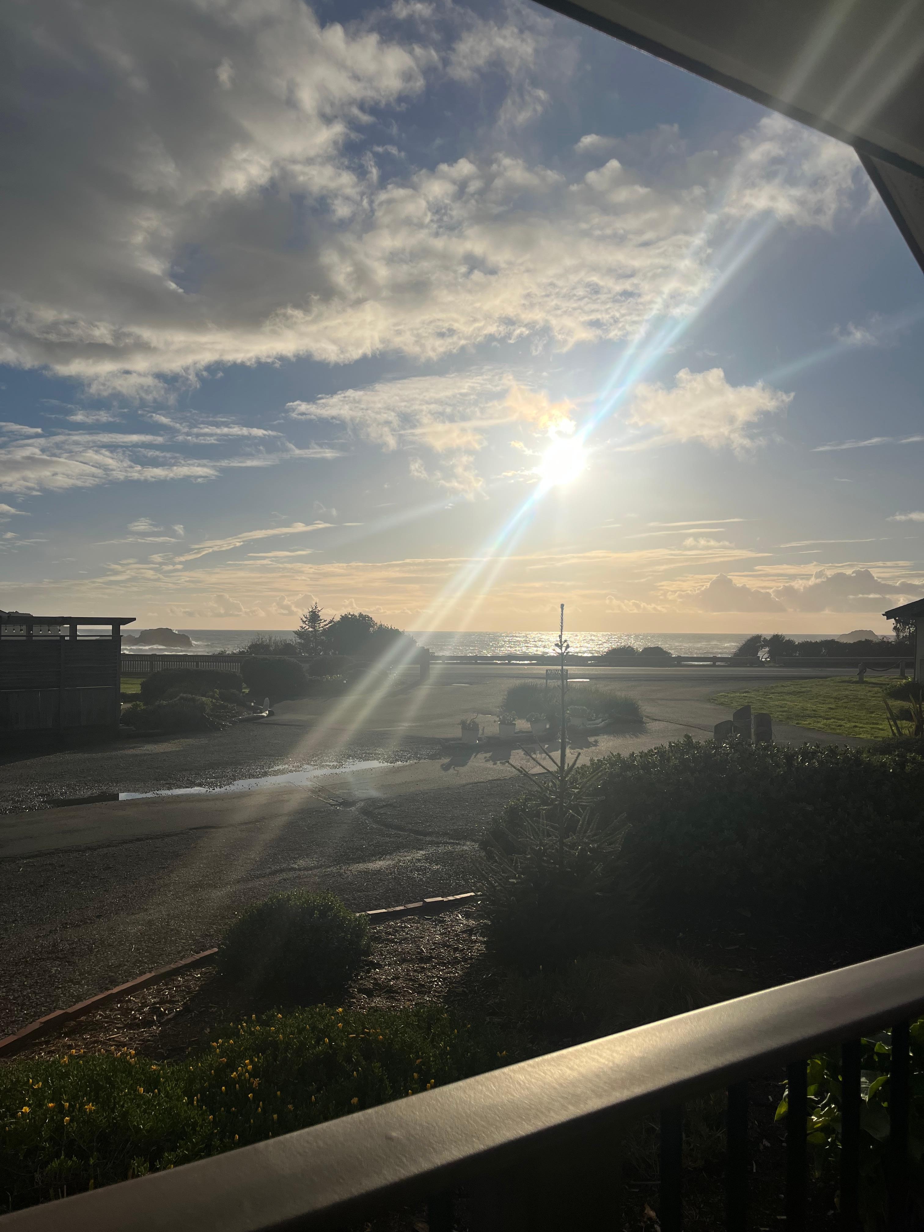 Sunset from the porch