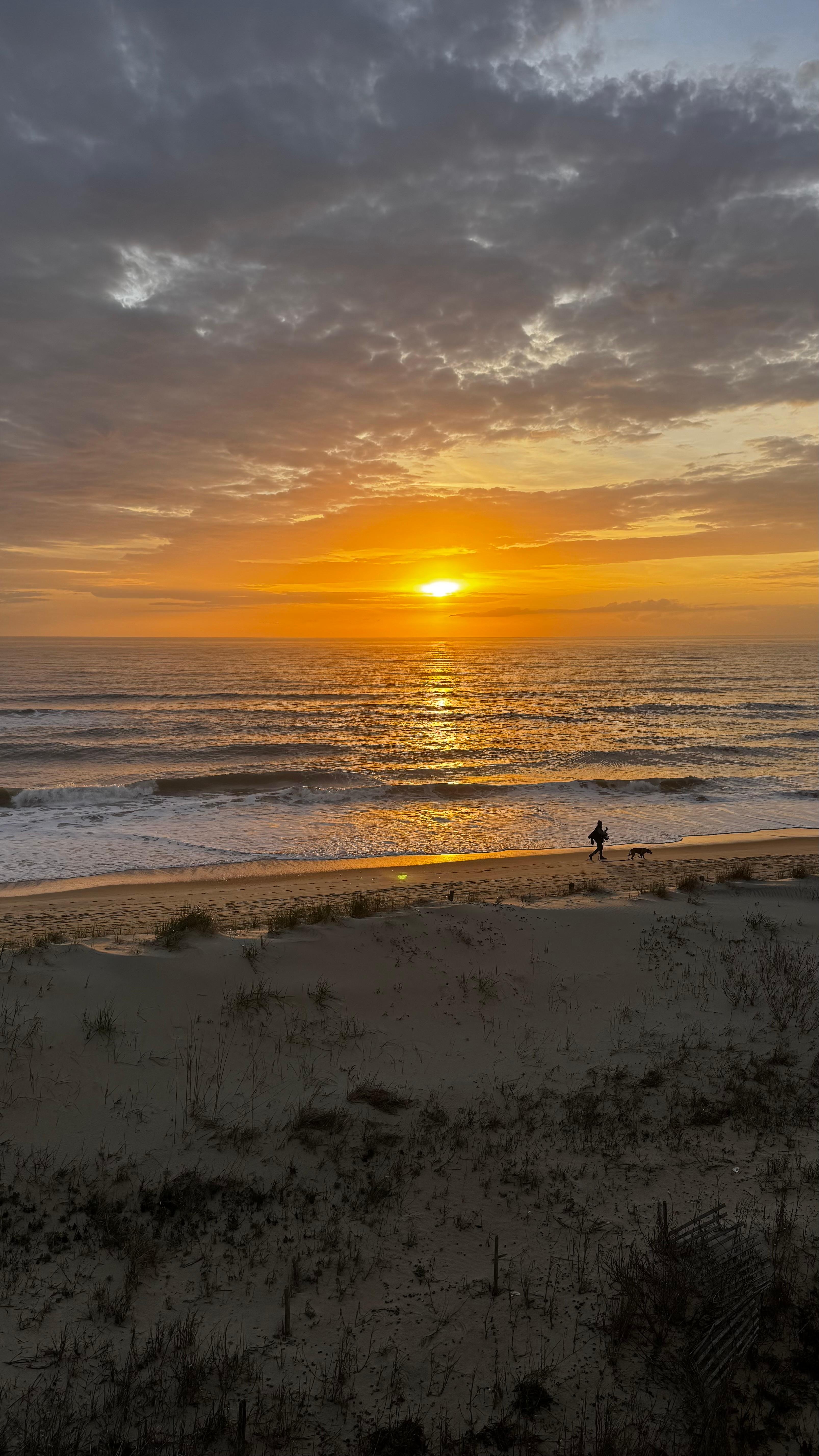 Sunrise from the balcony in April