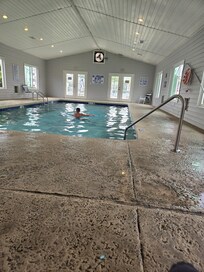 Indoor and outdoor pool
