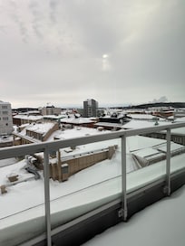 View from the restaurant located at rooftop of the Hotel