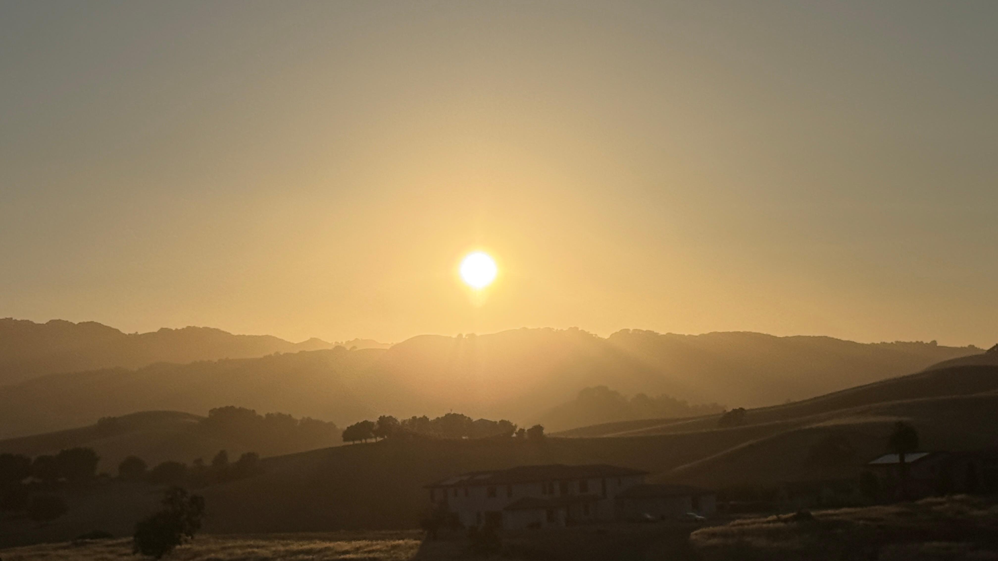 Sunset from the patio