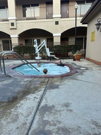 Family enjoyed the hot tub and pool as well as the rooms were nice and clean and spacious