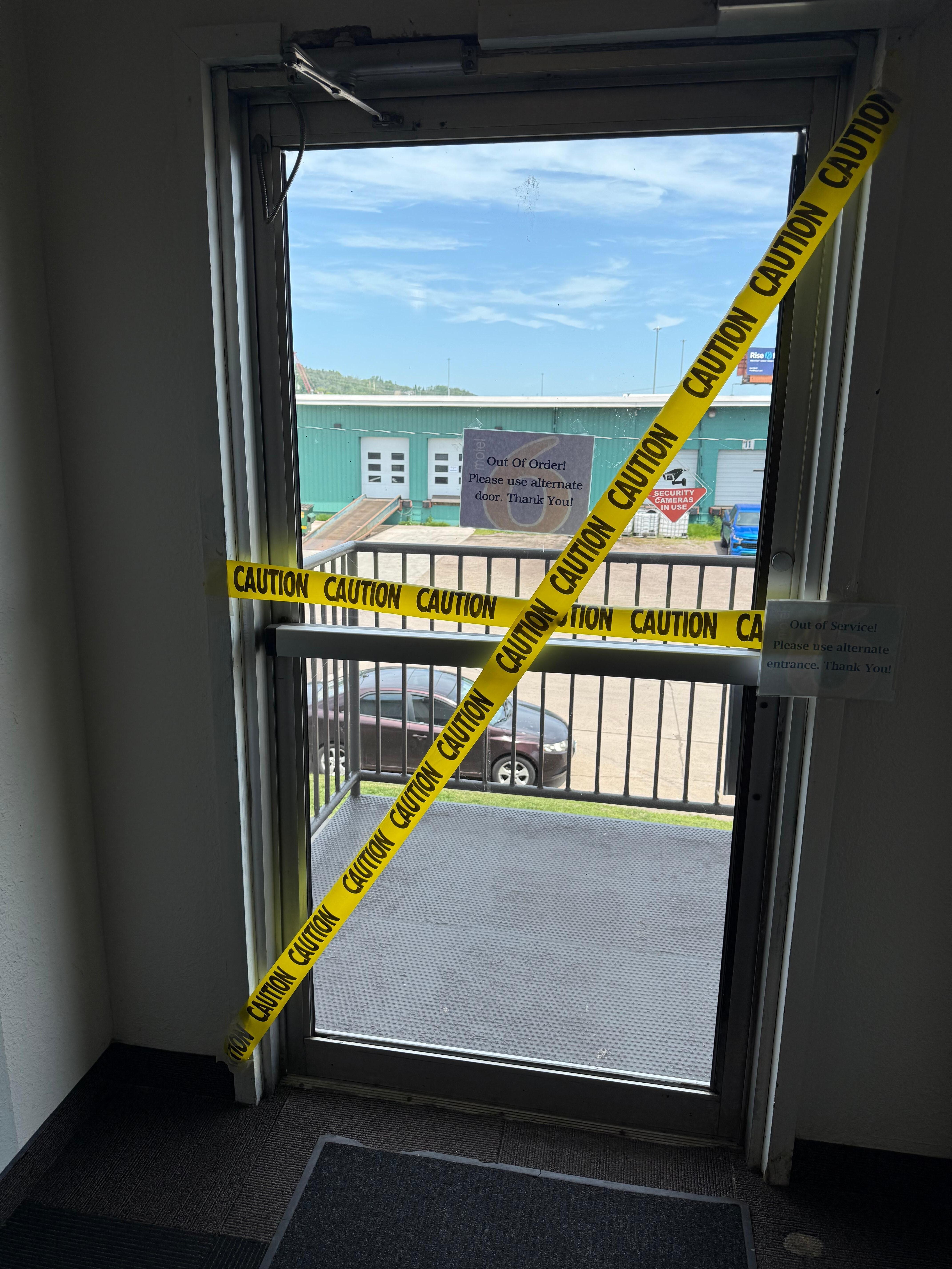 I guess we shouldn't use that door?