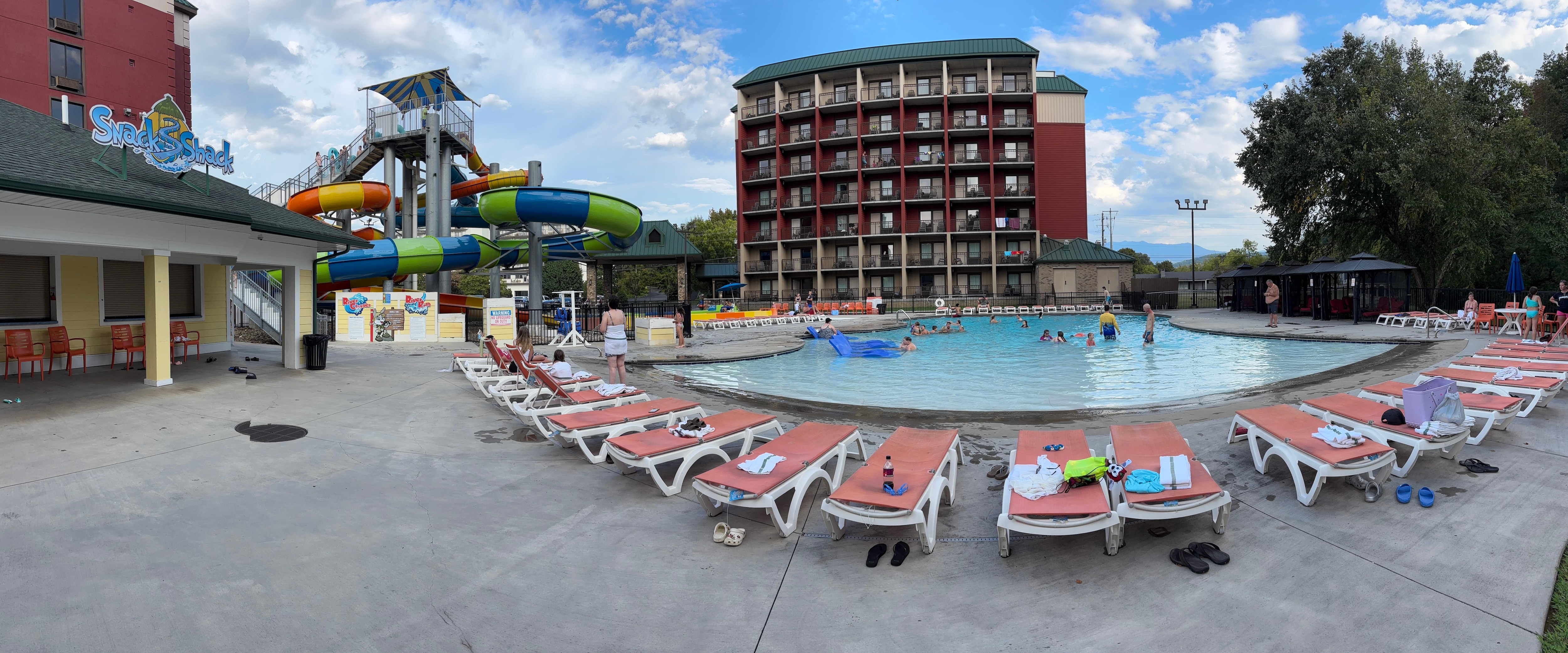 Outside water park area 