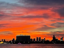 Sunset on the Mekong / Tonle Sap River convergence