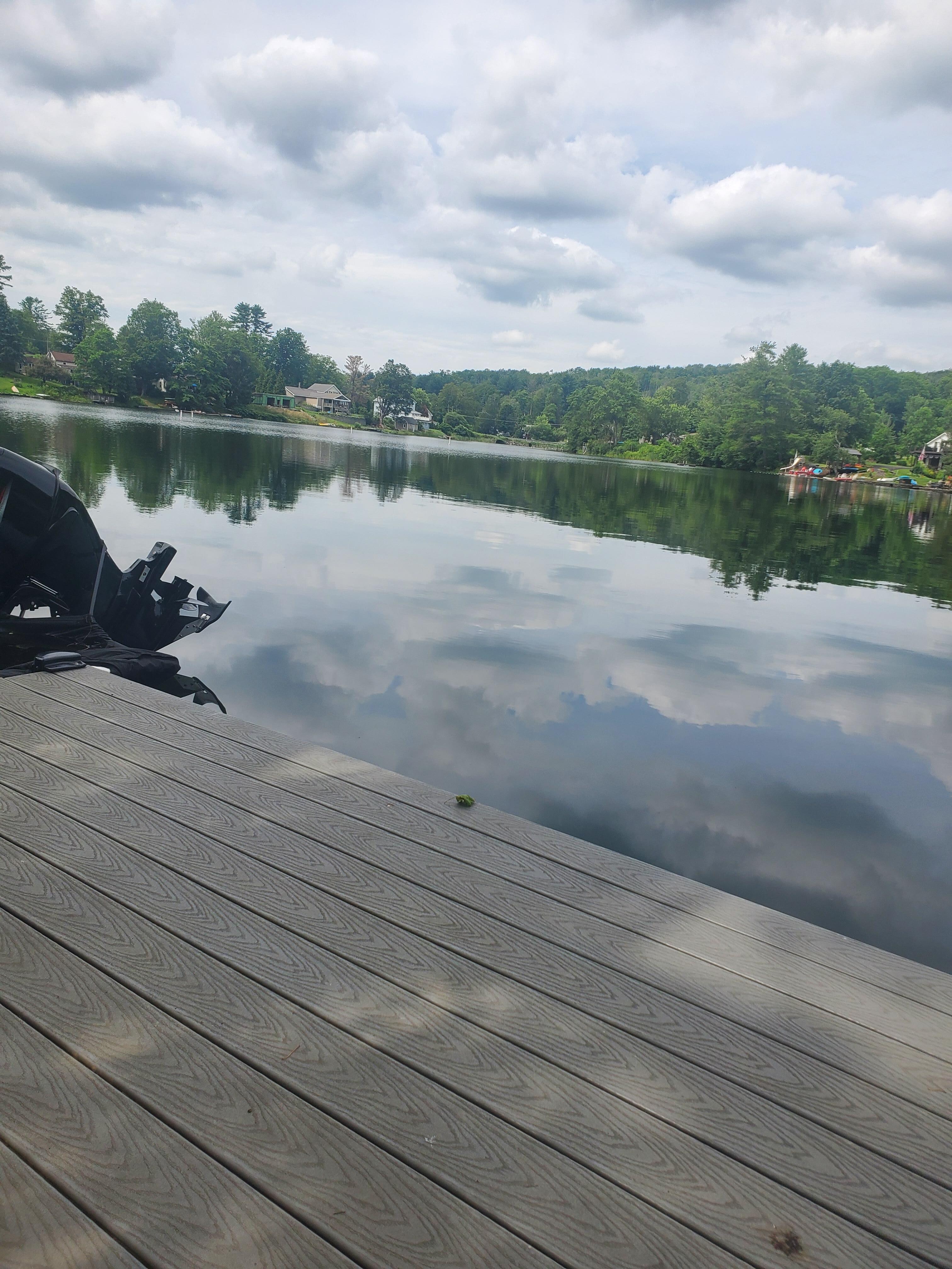 Water is warm and calm