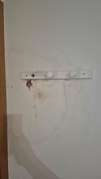 Hole in the wall in main bedroom