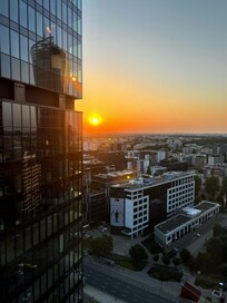 Sunset seen from the hotel