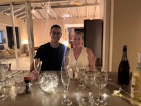 Private dinner at the villa.
