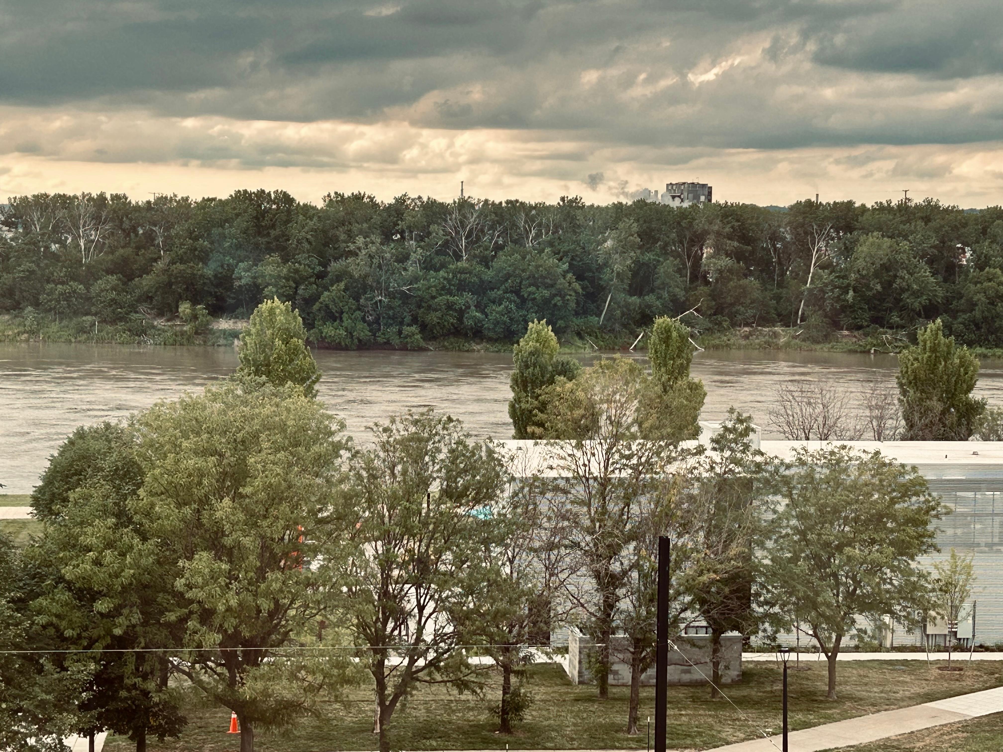 View of the Missouri River from my room.