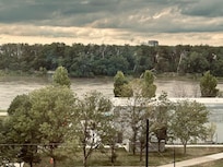 View of the Missouri River from my room.