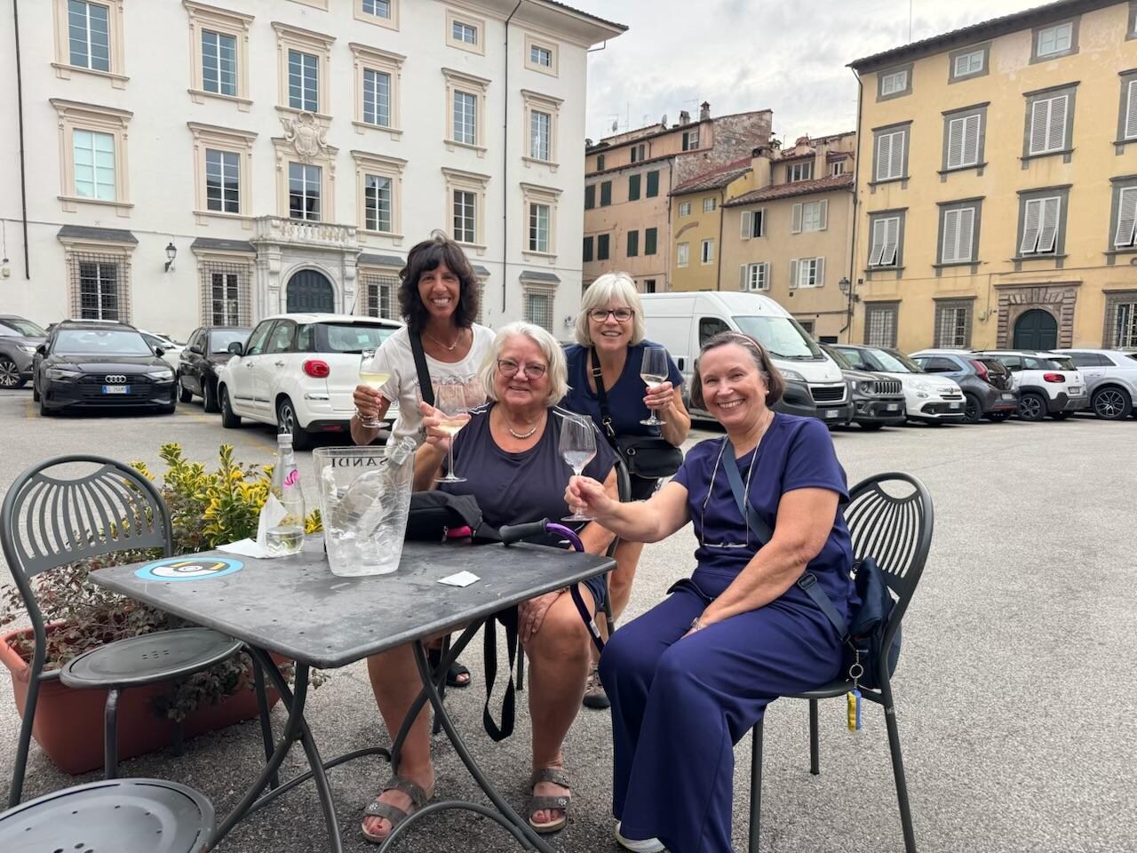 In a near by restaurant to our unit. 