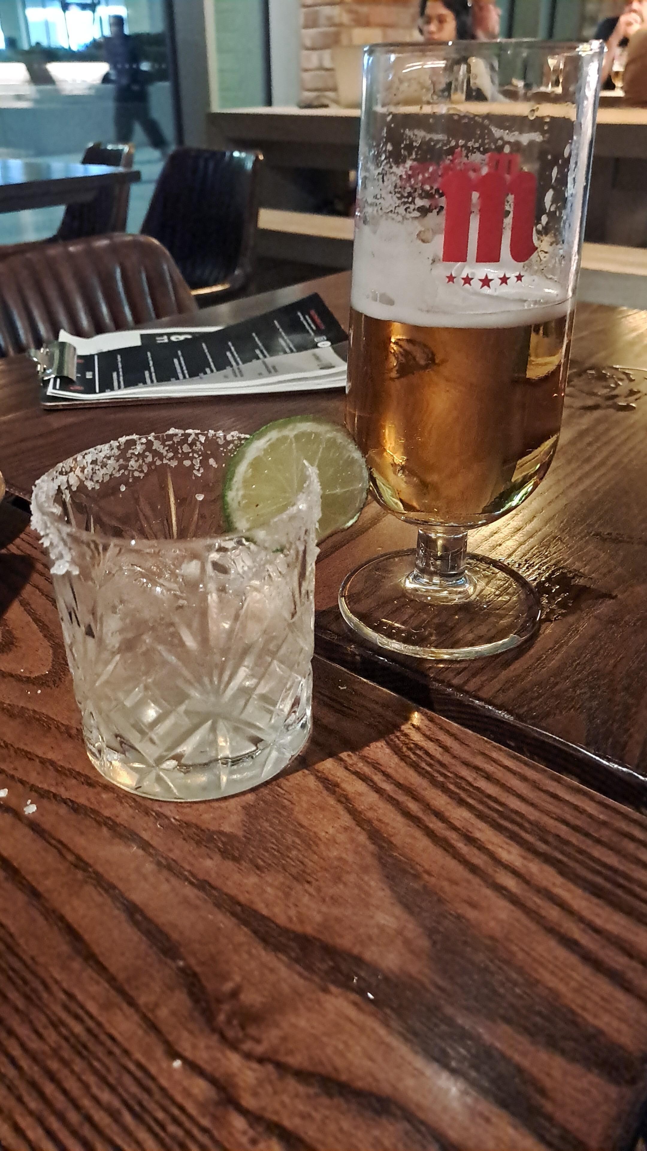 Lovely drinks in bar. 