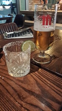 Lovely drinks in bar.