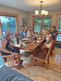 Seating for 8 at large dining table