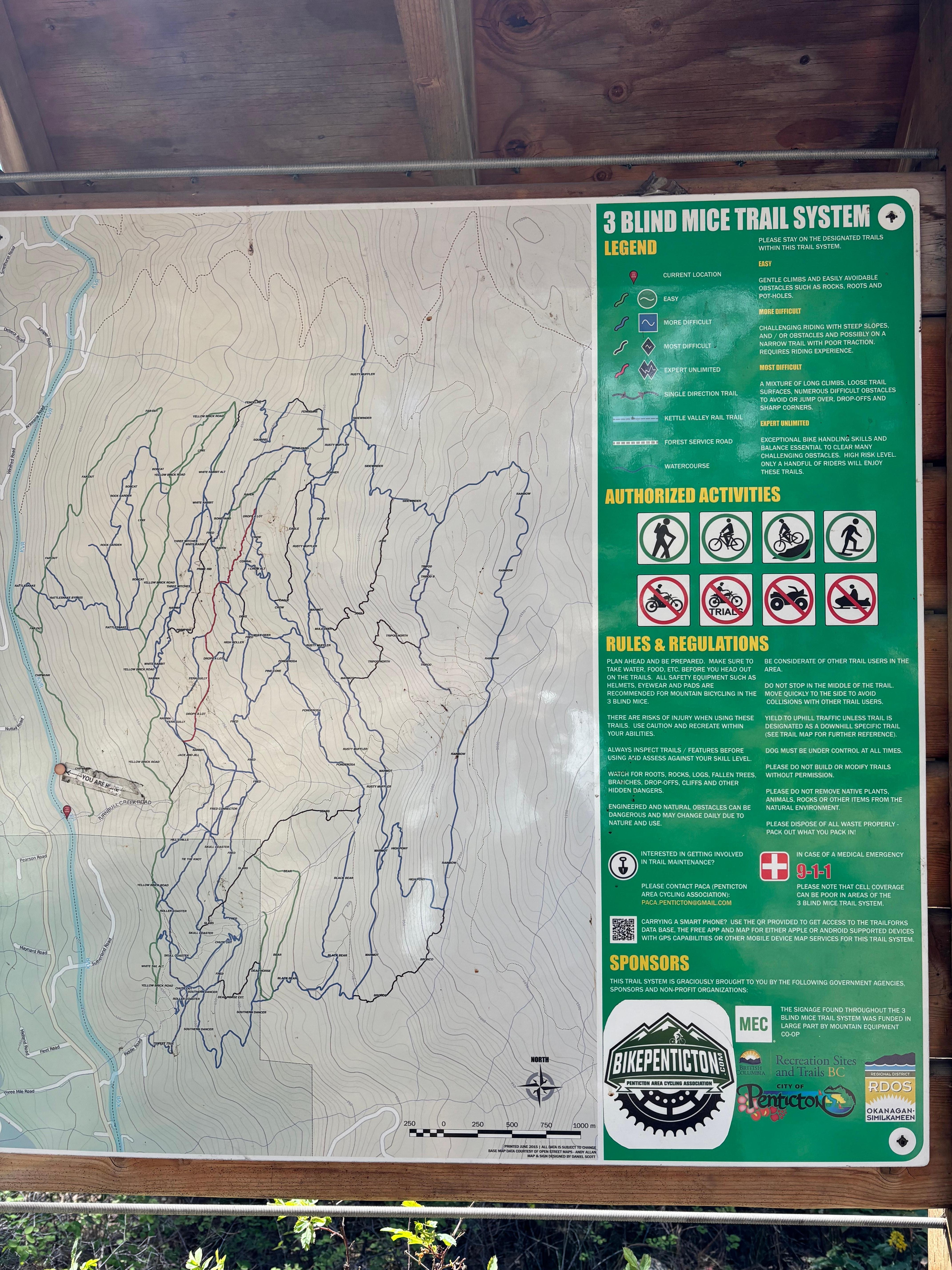 Options for hiking and cycling 