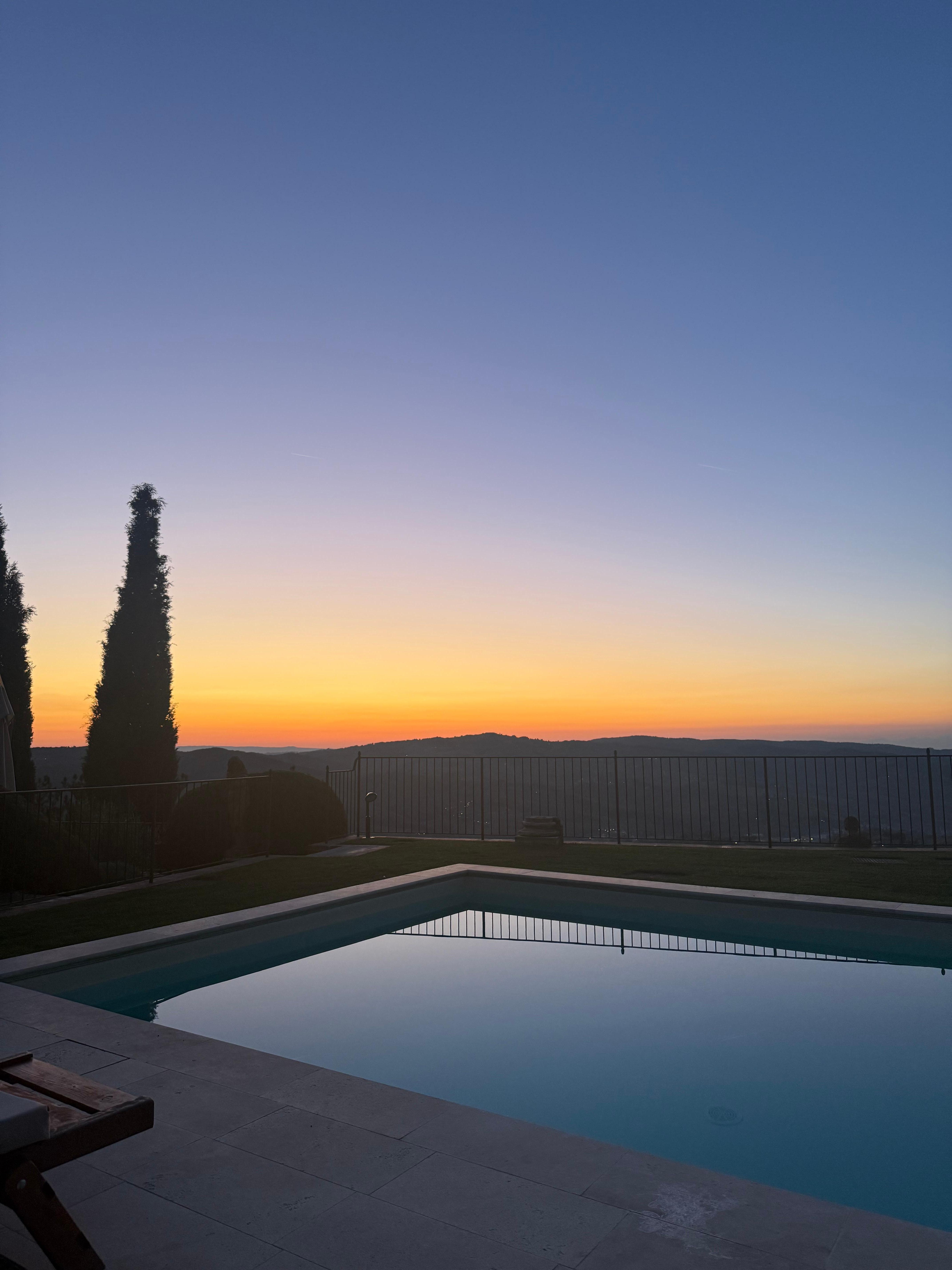 Sunset from the terrace 