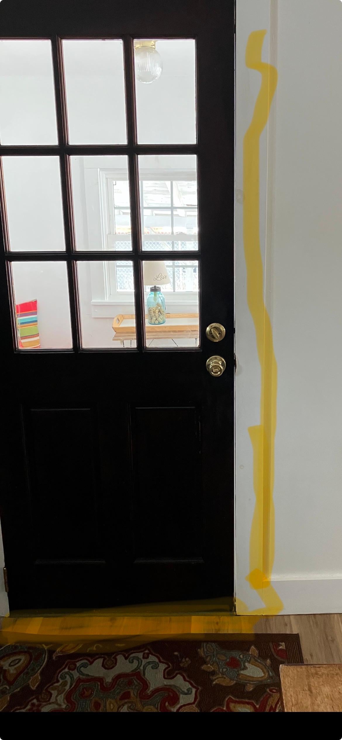 Same as in kitchen. No seal around door