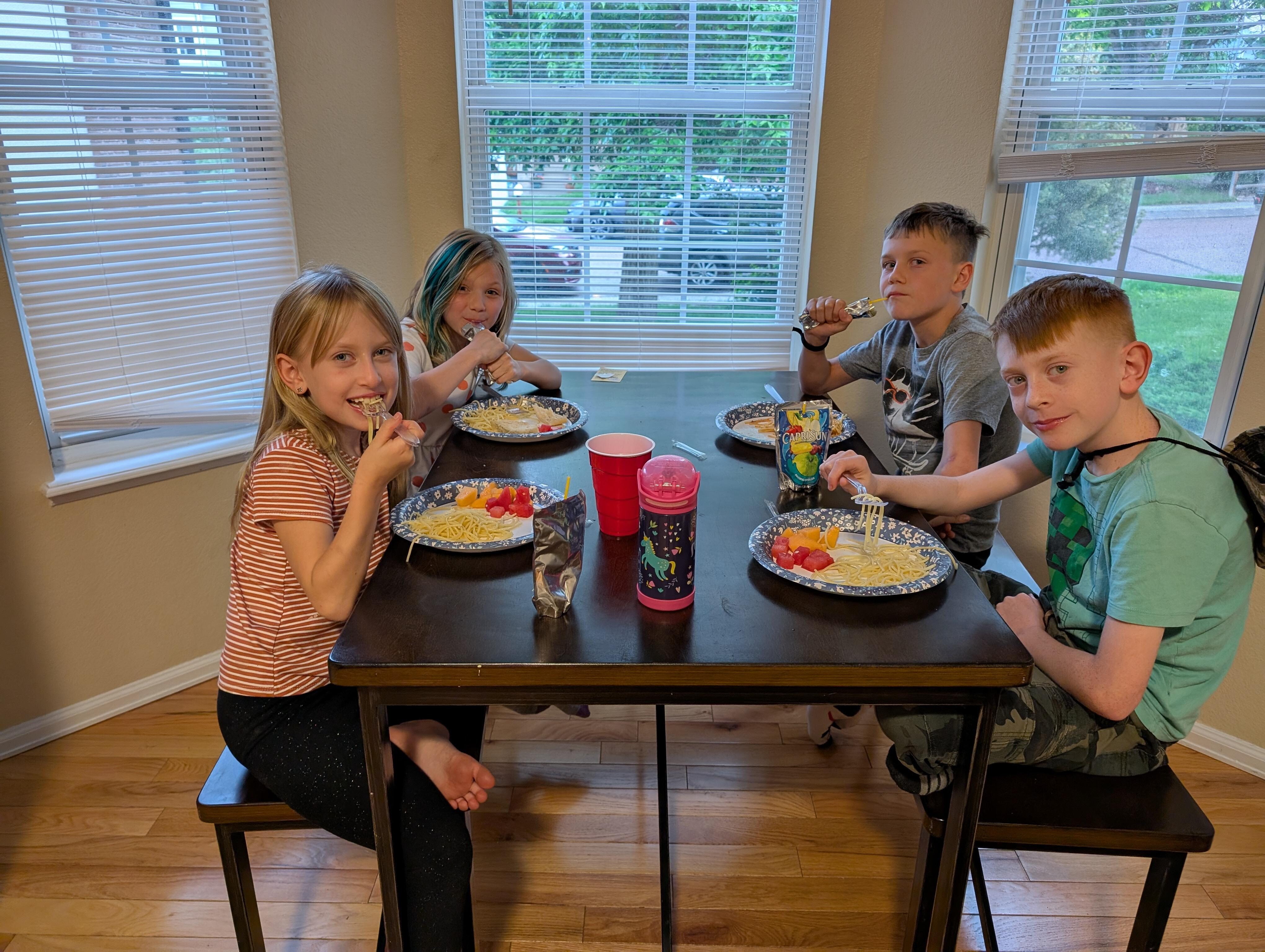 Big grands loved eating in the kitchen .
