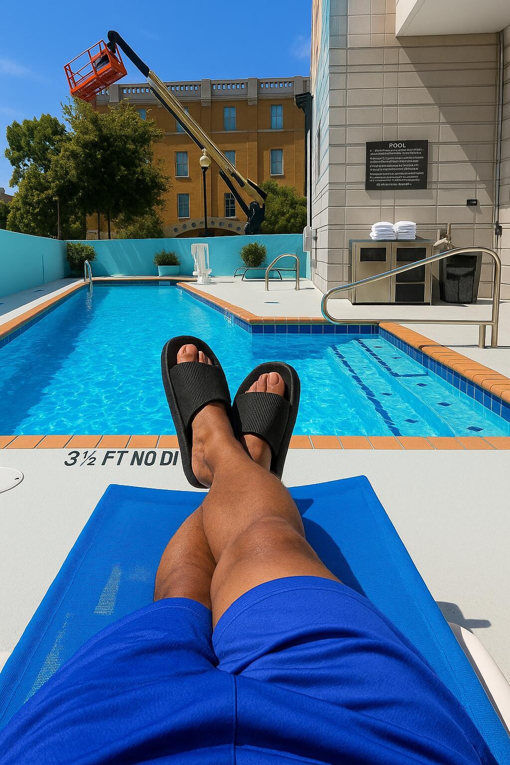 The outdoor Pool should have this vision in the future . 