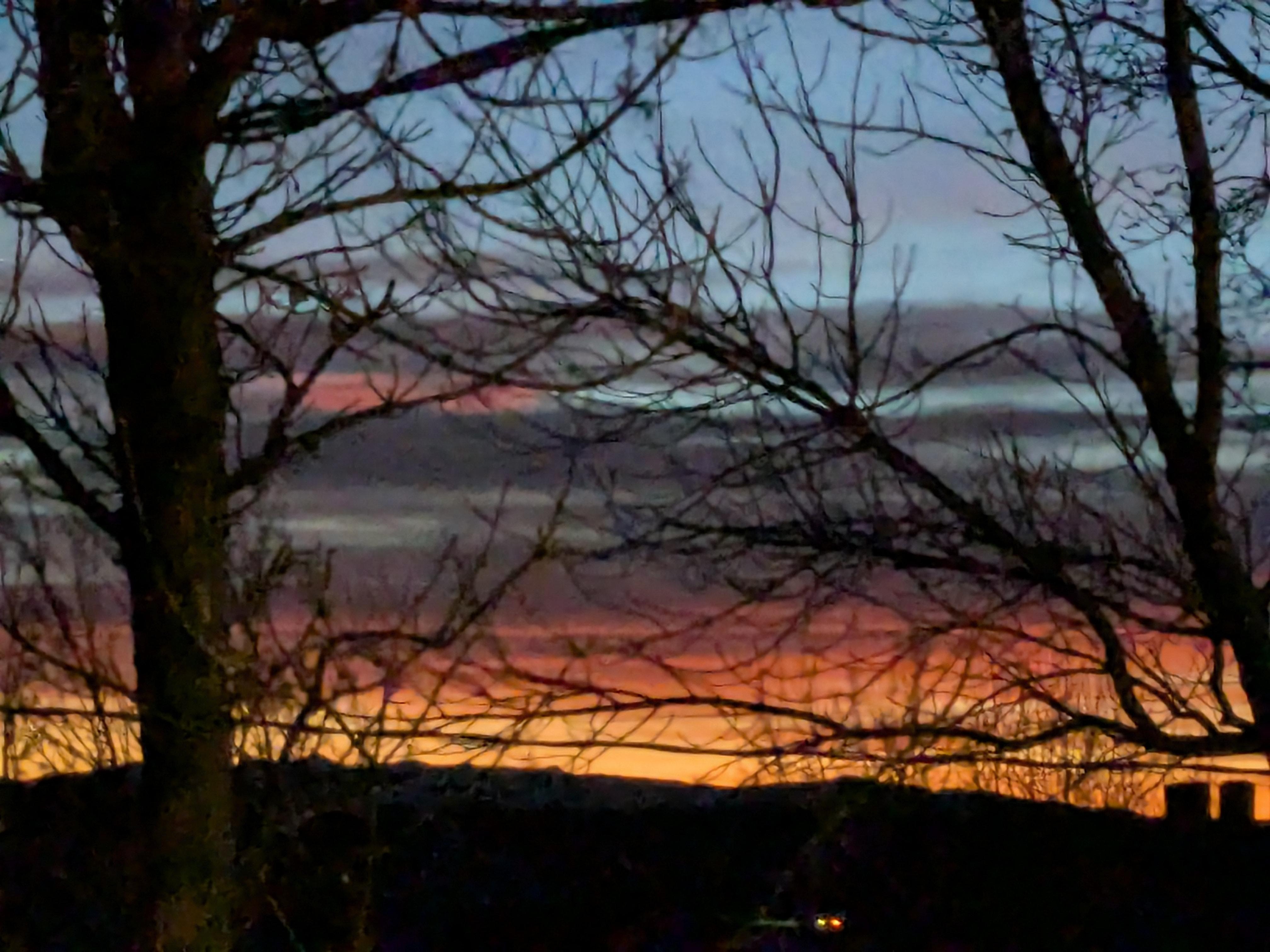 Sunset from the deck 