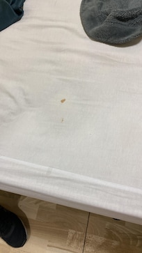 Lençol quando cheguei no hotel