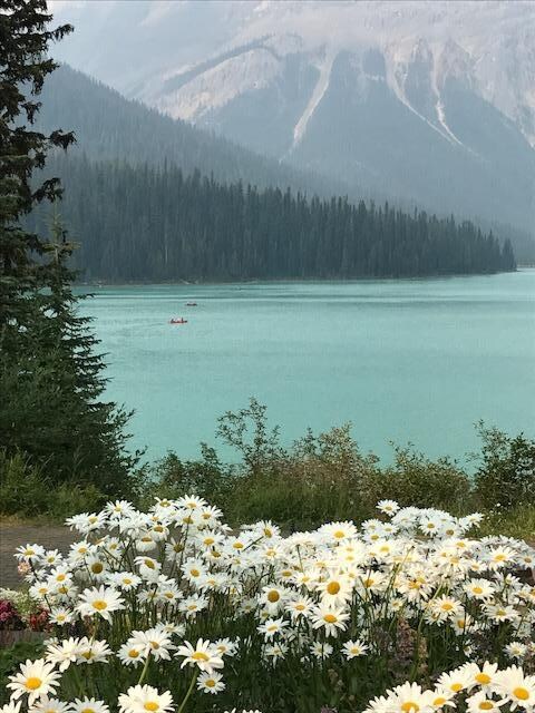 Emerald Lake late afternoon walk to our room