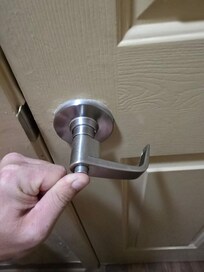 Restroom lock not working