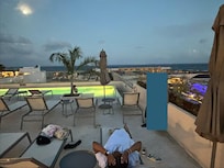 Nighttime at the pool