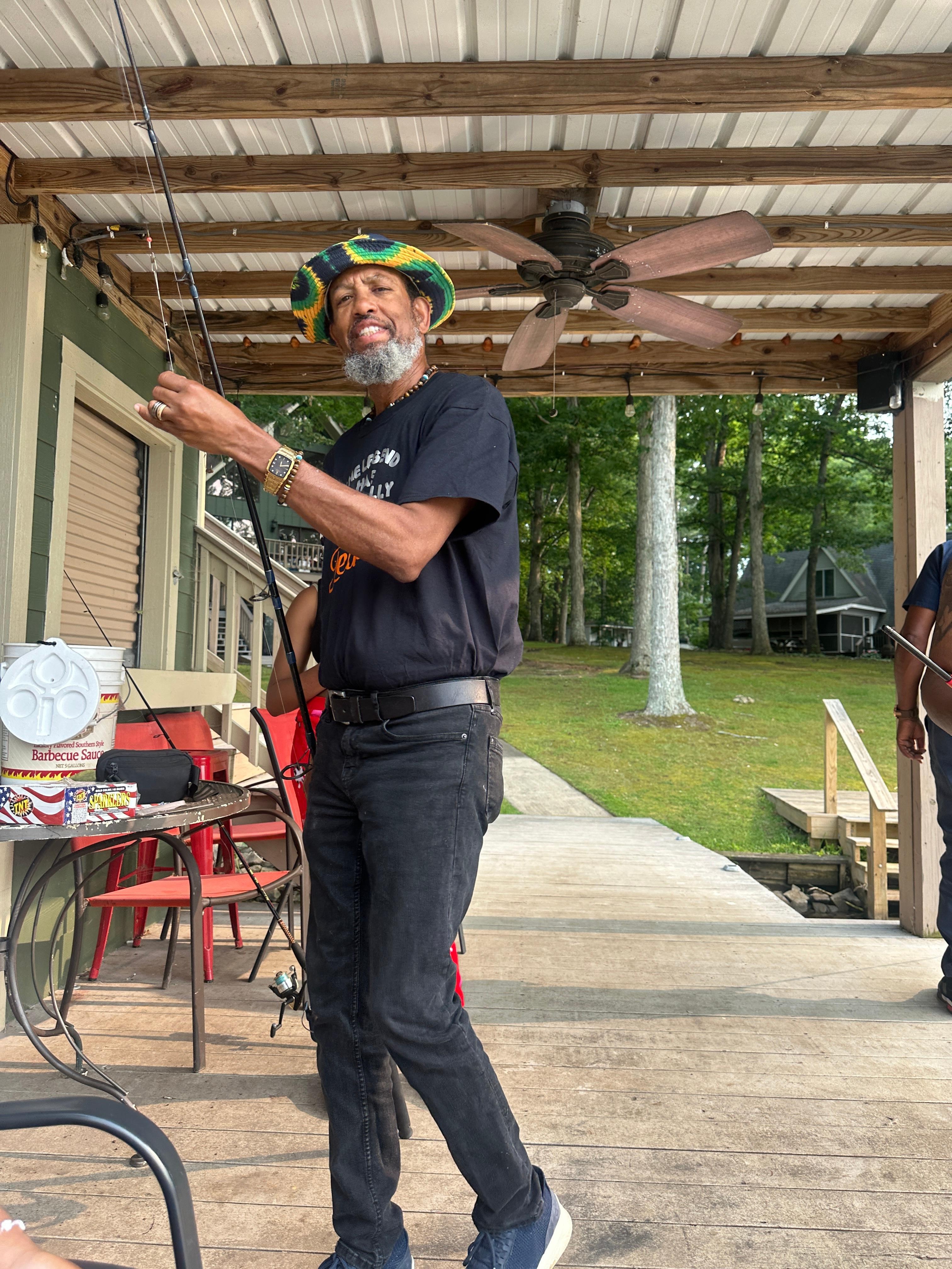 Retired…gone fishing…the dock house is fabulous