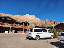 View from parking lot