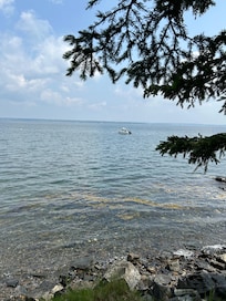 Just a short walk from the house.