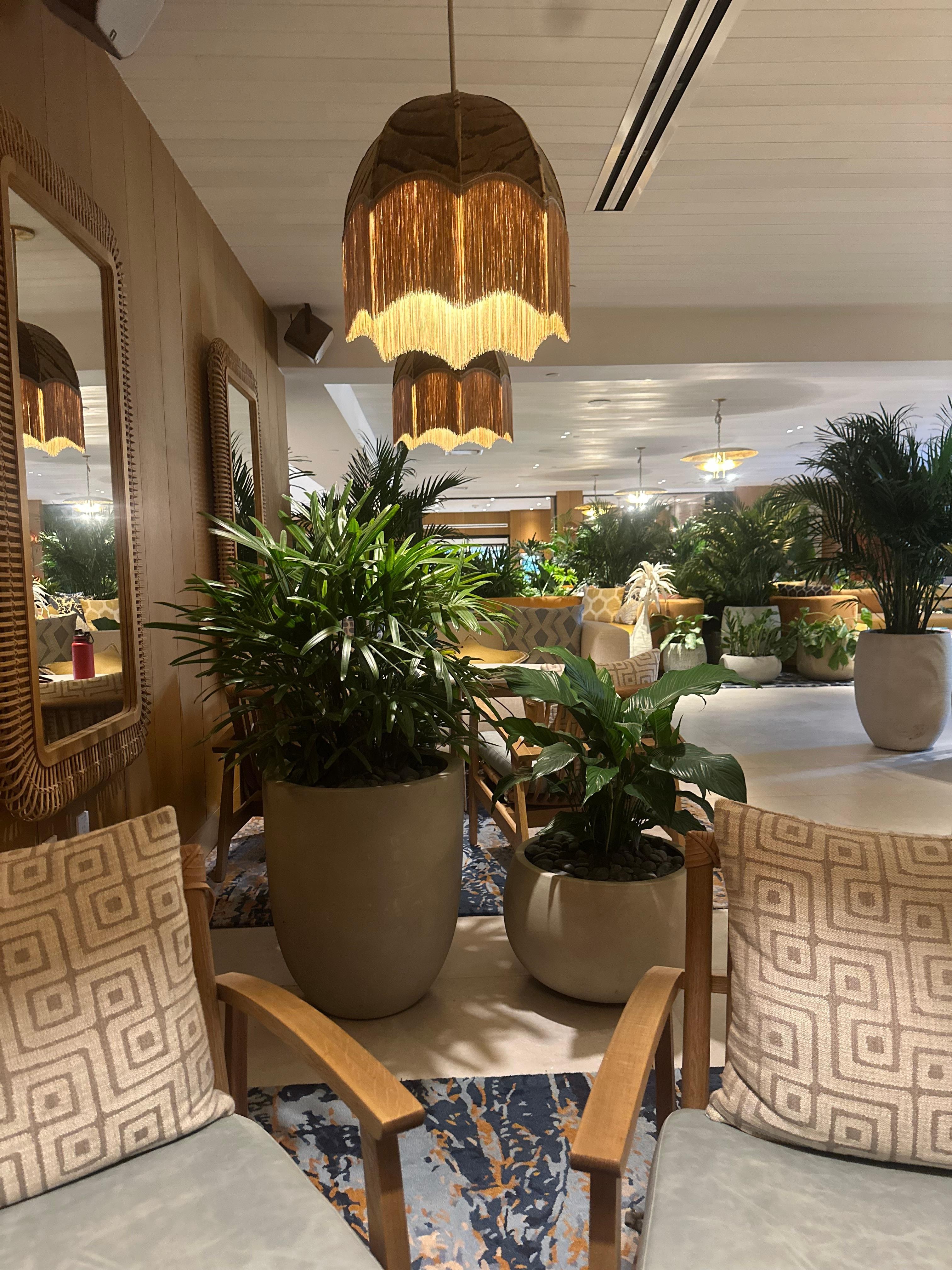 Cozy spot I found in the lobby to recharge and reset. 