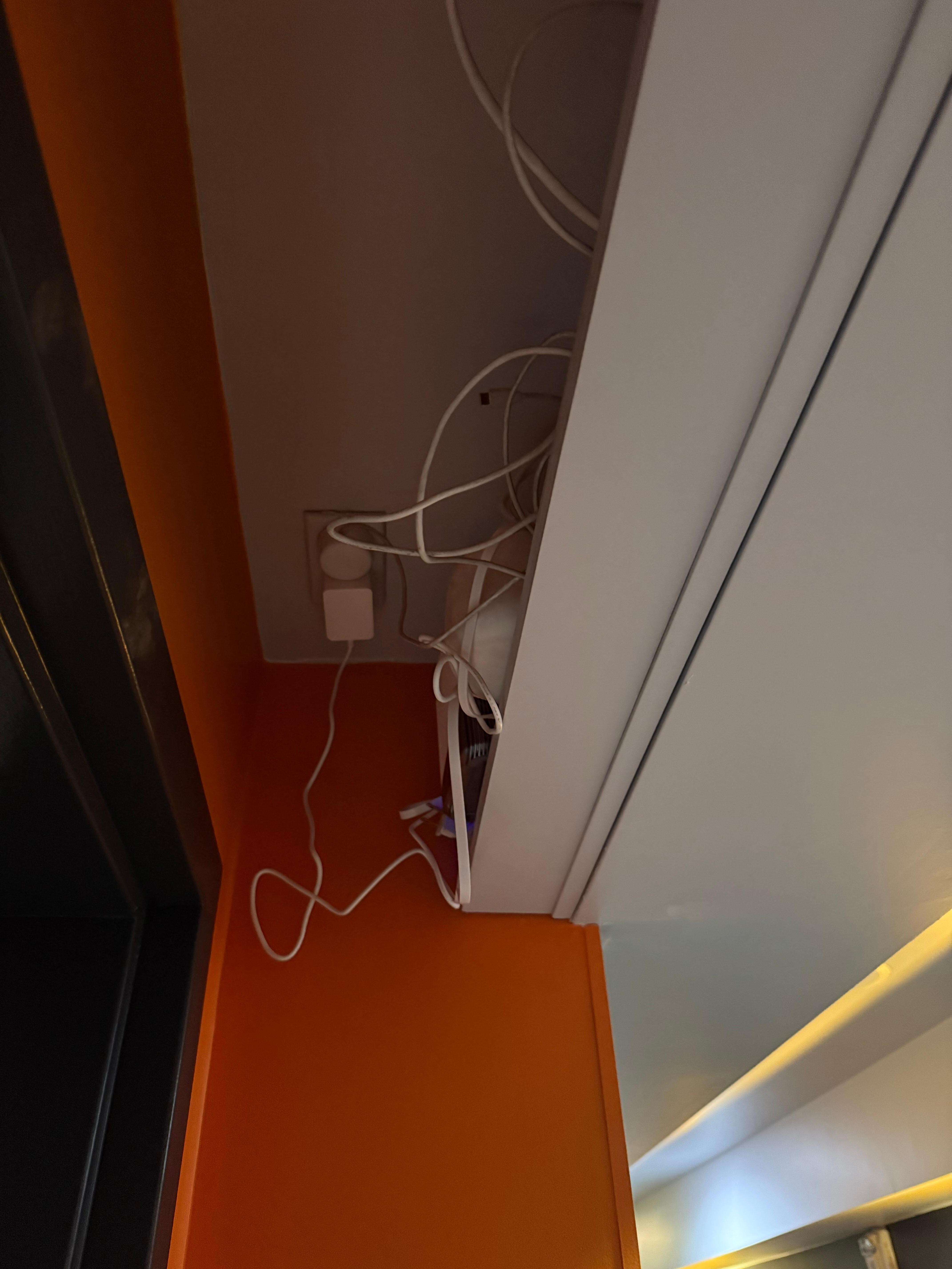 Wifi router in front of our door