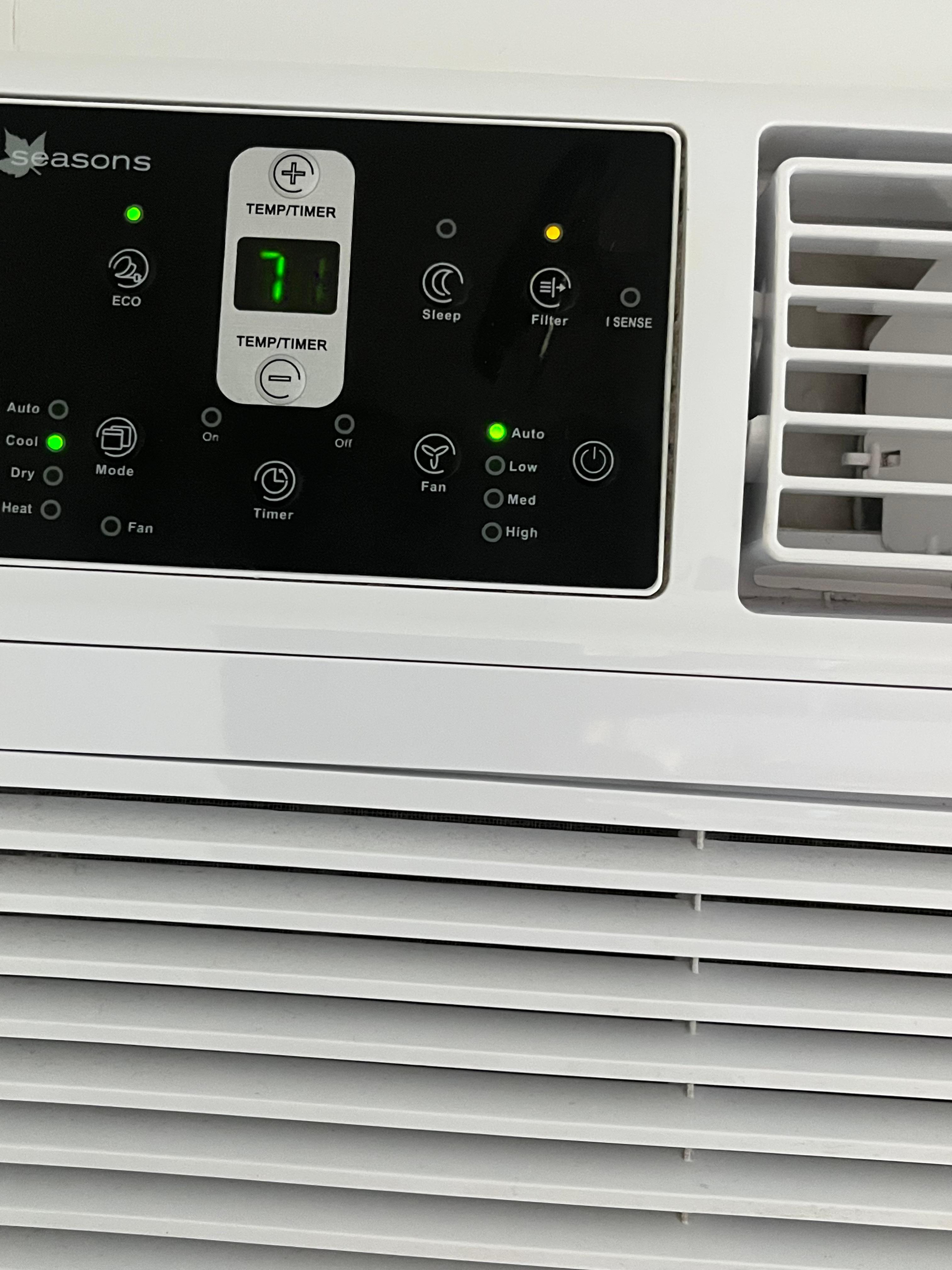 The filter button was red upon arrival meaning it needed to be changed