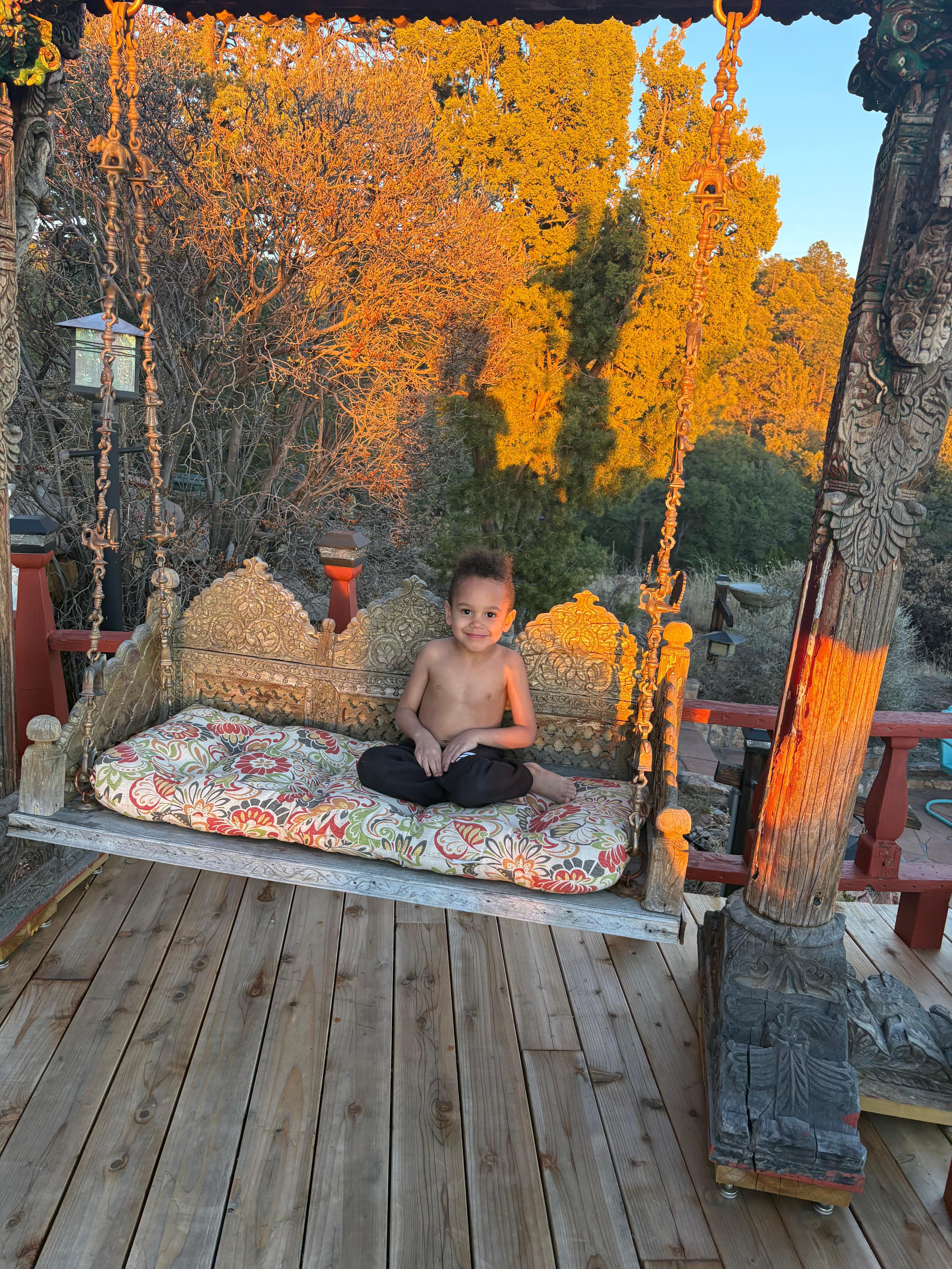 The home is loaded with fantastic treasures like this swing.  Every day we noticed something new and cool