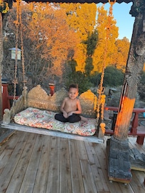 The home is loaded with fantastic treasures like this swing. Every day we noticed something new and cool