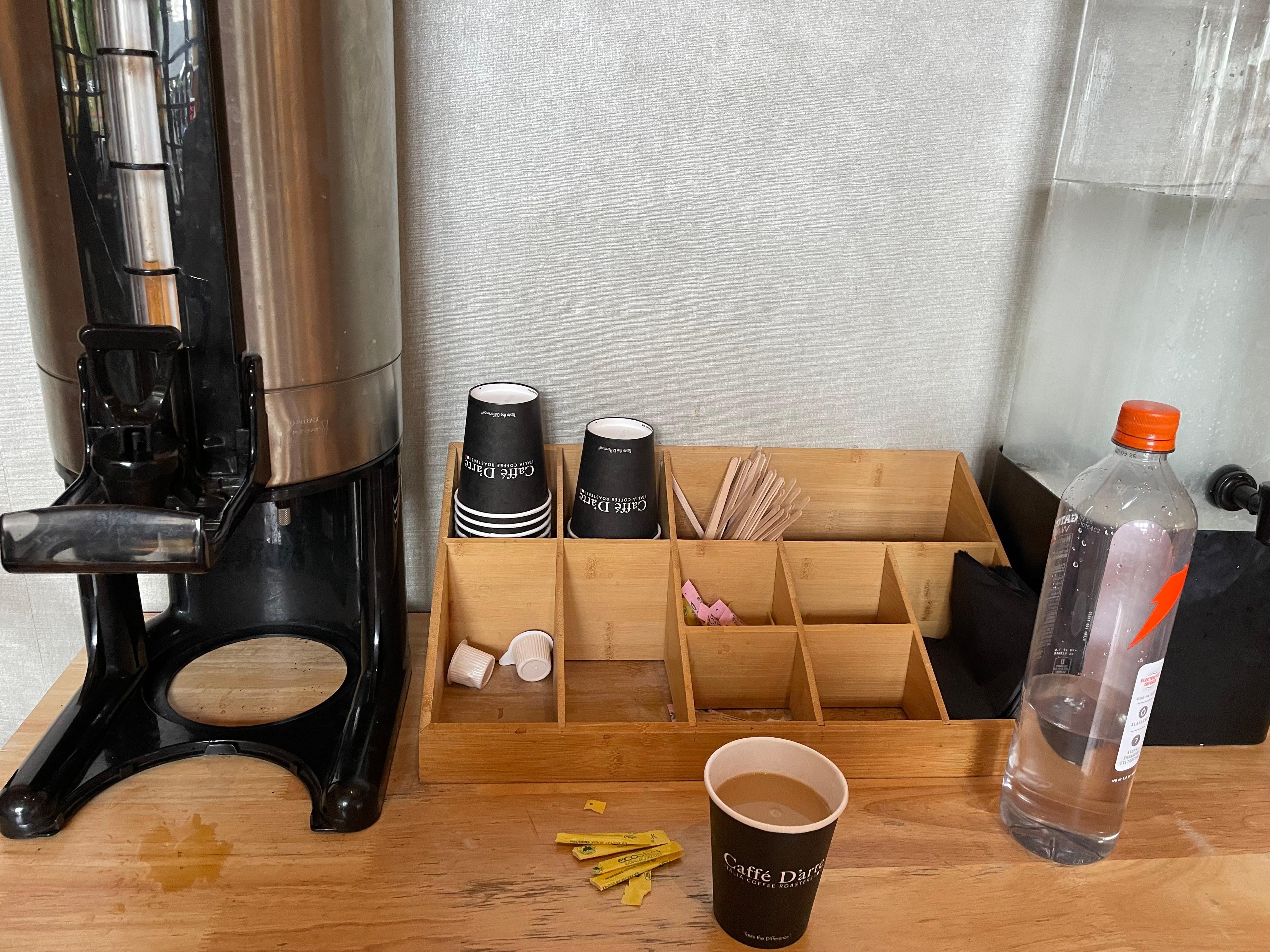 Always empty and untidy.