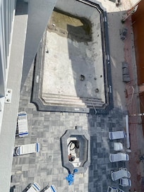 Work on the pool May 2025