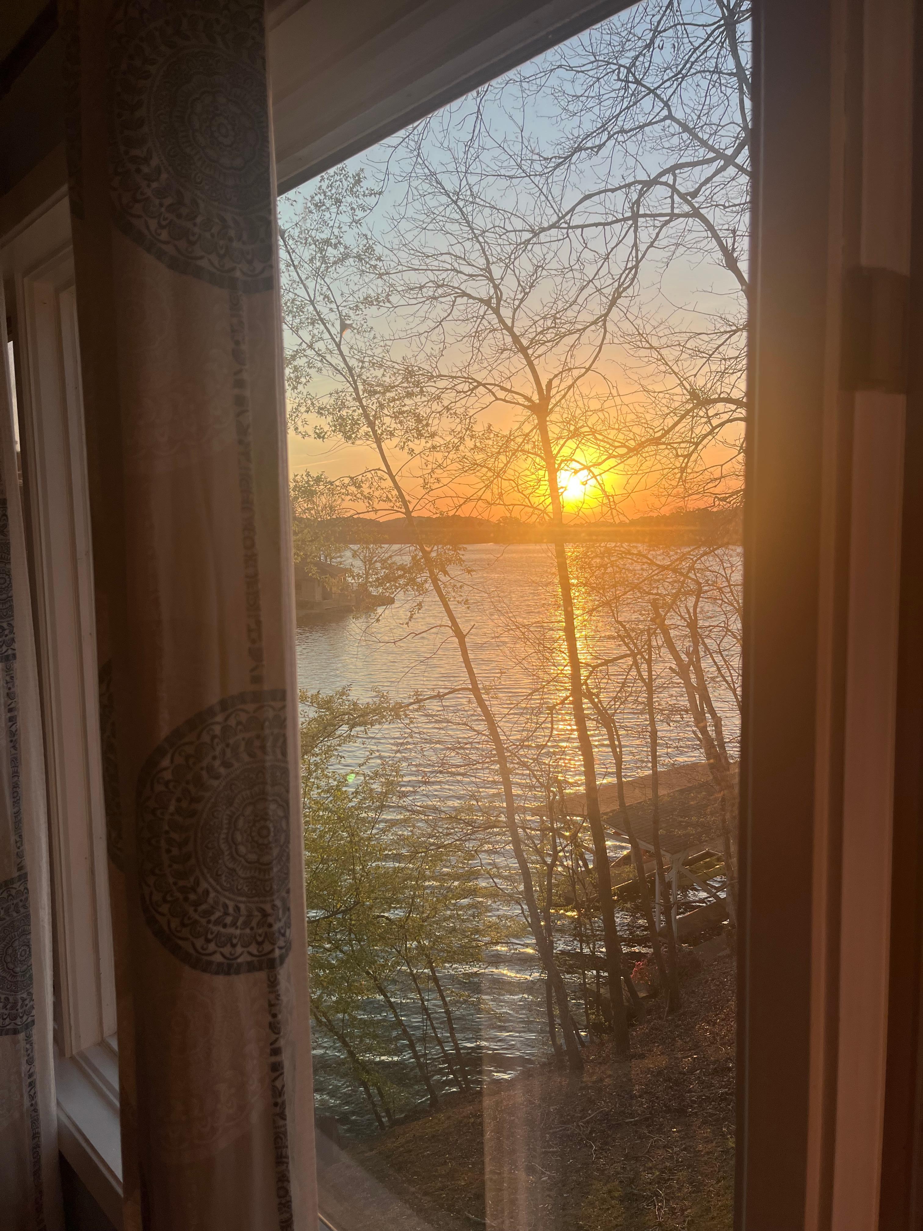 Sunrise from the loveseat