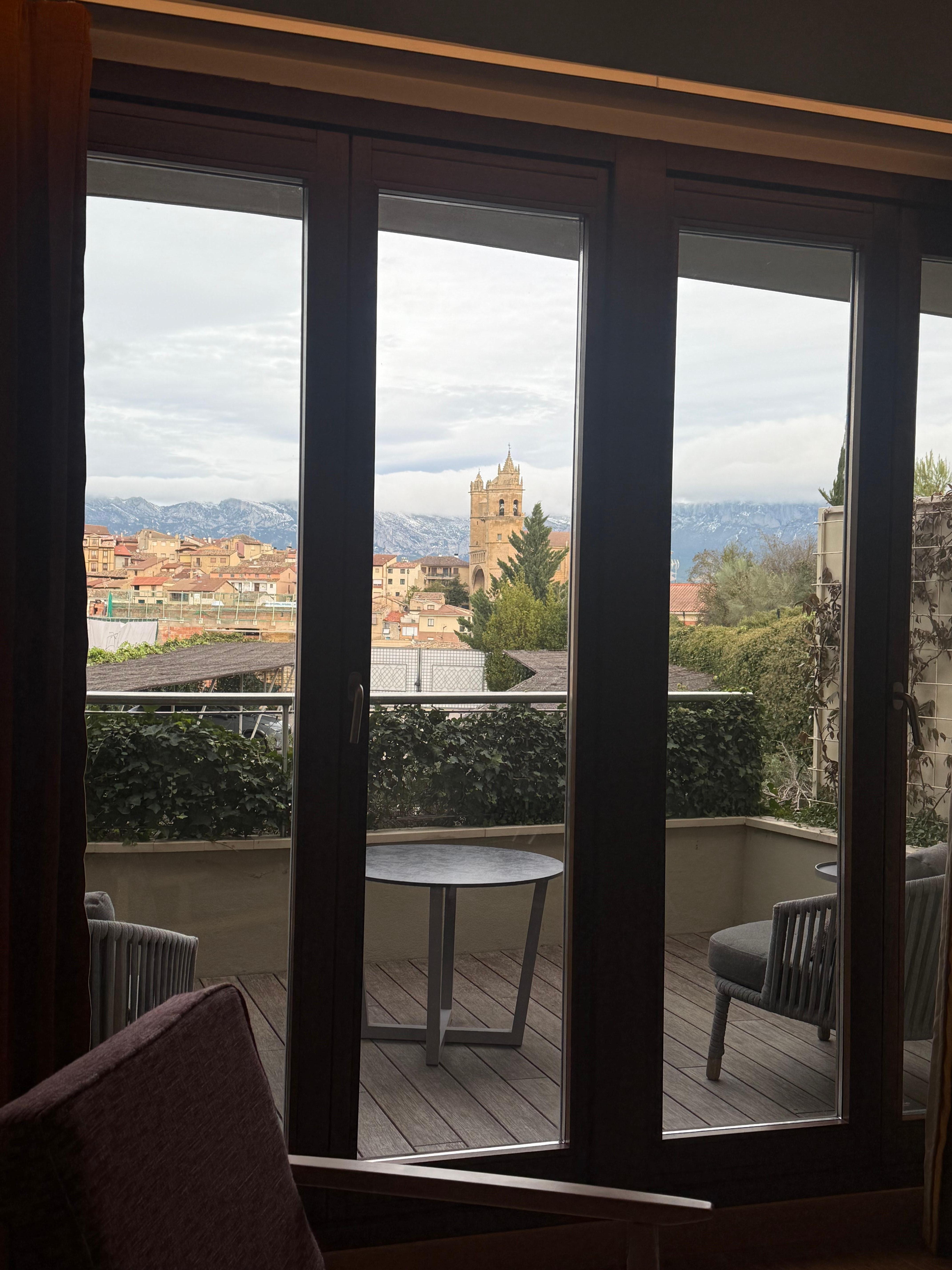 Vista linda da suite 