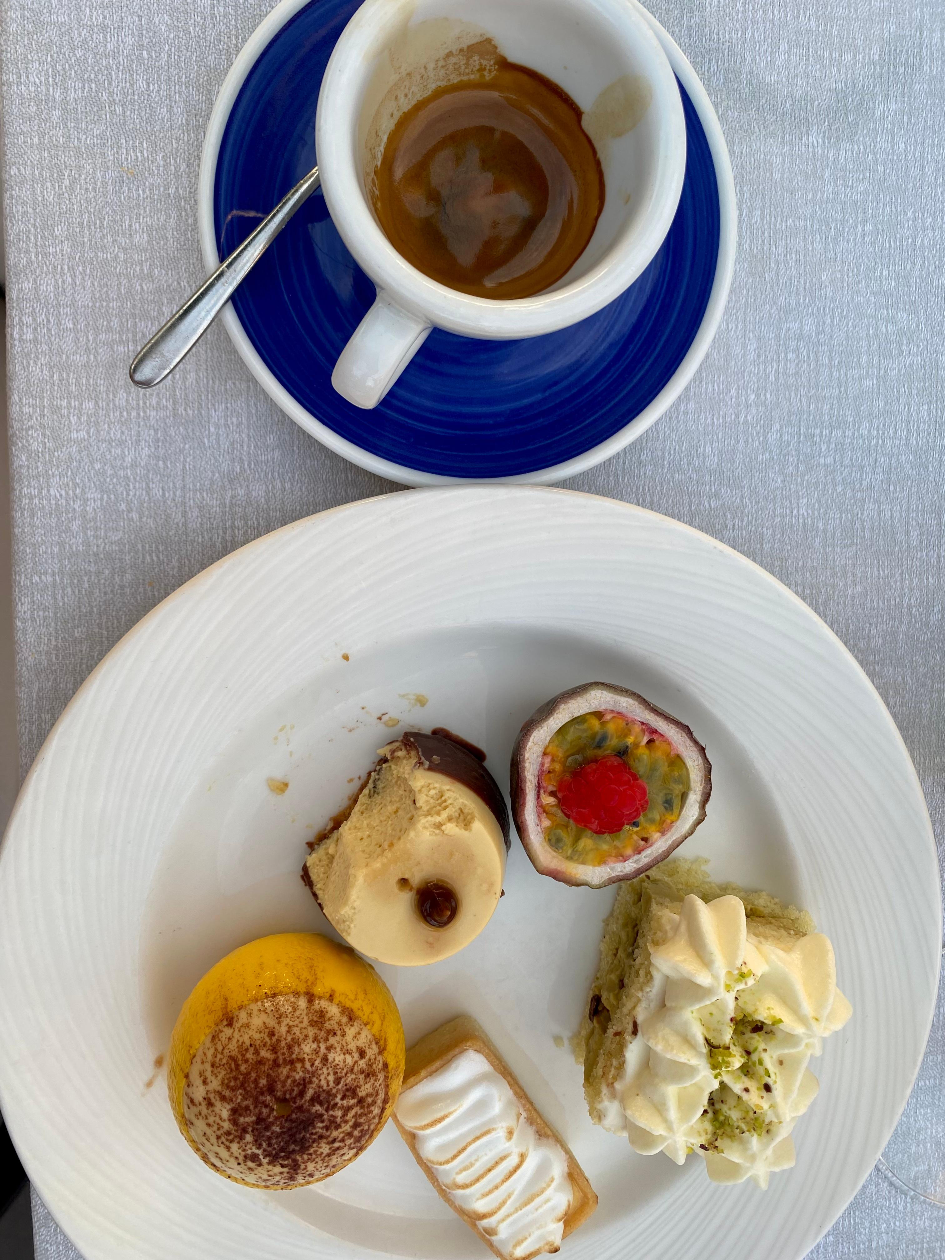 Dessert buffet at restaurant