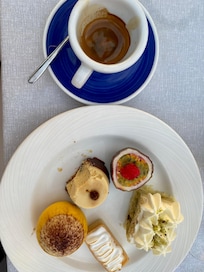 Dessert buffet at restaurant
