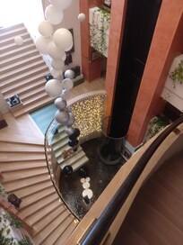 Hotel Reception Area from above