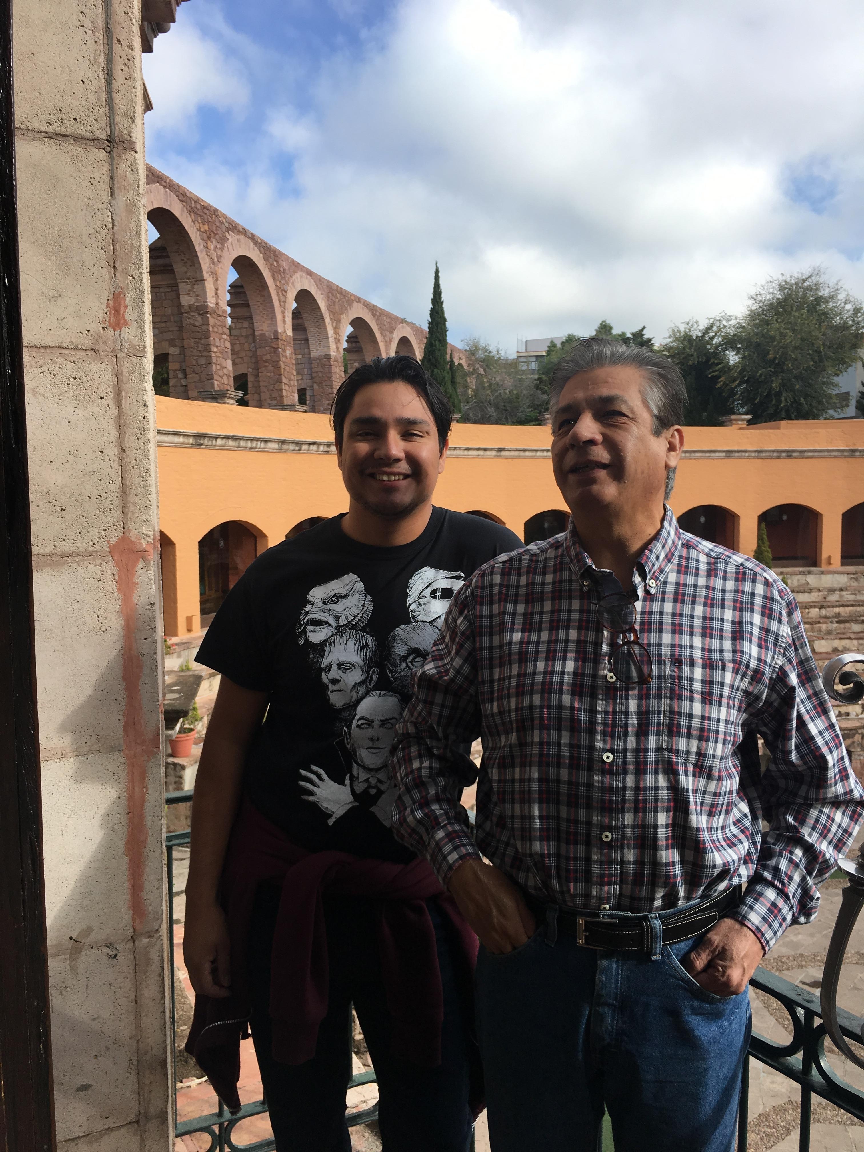 My hubby and son,@ Quinta Real